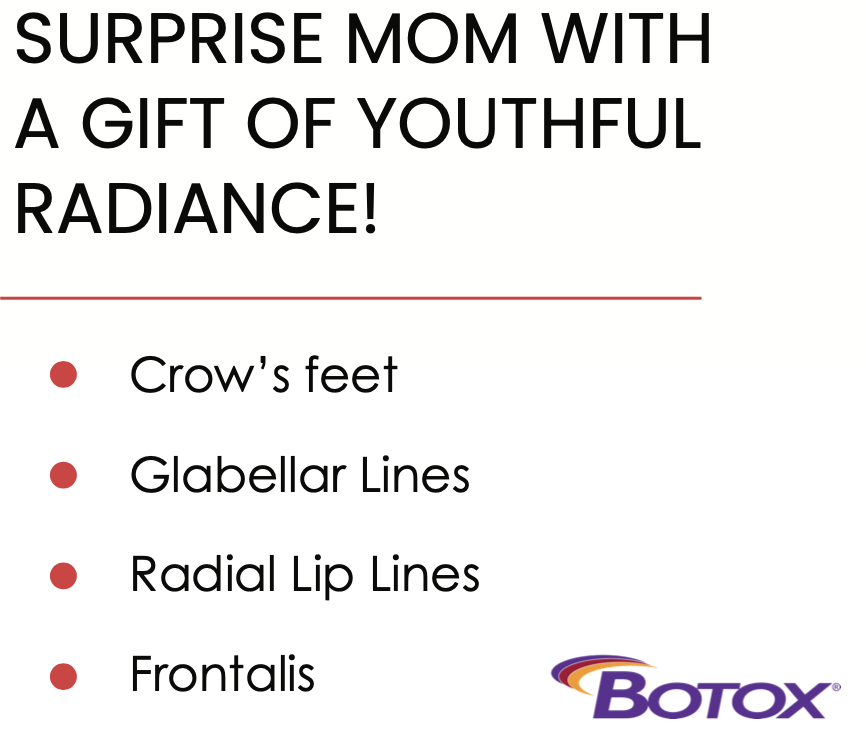 Botox promotion at Dental Care Group